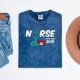 Best Nurse Graduation- RN Nurse Established 2019 LPN Mineral Wash Tshirts Mineral Navy