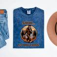 Bigfoot Sasquatch Lover Introvert Antisocial Humor Mineral Wash Tshirts Mineral Navy
