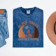 Black Queen With a Masters Degree Melanin Girls Graduation Mineral Wash Tshirts Mineral Navy