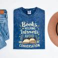 Books Helping Introverts Avoid Conversation Introvert Mineral Wash Tshirts Mineral Navy