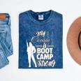 Boot Camp Graduation Military Cousin Support Tee Mineral Wash Tshirts Mineral Navy