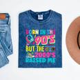 Born In The 90's But The 2000's Raised Me Y2K Nostalgia Mineral Wash Tshirts Mineral Navy