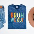 Bruh We Out 3rd Graders Third Grade Graduation Mineral Wash Tshirts Mineral Navy