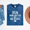 BSN Nurse Graduation Shirt BSN Degree Mineral Wash Tshirts Mineral Navy