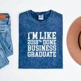 Business Graduation Major I'm Like 2018 Done Mineral Wash Tshirts Mineral Navy