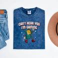 Cant Hear You Im Gaming Introvert Gamer Antisocial Raglan Baseball Tee Mineral Wash Tshirts Mineral Navy