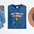 Cant Hear You Im Gaming Introvert Gamer Antisocial Mineral Wash Tshirts Mineral Navy