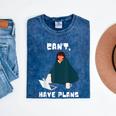 Can't Have Plans Introvert Staying Home Mineral Wash Tshirts Mineral Navy