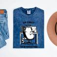 Cat With Coffee On Computer Go Away I'm Introverting Mineral Wash Tshirts Mineral Navy