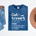 Cat-Trovert Definition Cat Introvert Pet Lover Mineral Wash Tshirts Mineral Navy Cat-Trovert Definition Cat Introvert Pet Lover Mineral Wash Tshirts Mineral Navy