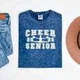 Cheerleading Senior Night Cheer Senior 2025 Graduation 1 Mineral Wash Tshirts Mineral Navy