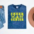 Cheerleading Senior Night Cheer Senior 2025 Graduation 10 Mineral Wash Tshirts Mineral Navy