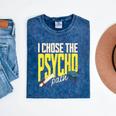 I Chose The Psycho Path Psychology Major Graduation Mineral Wash Tshirts Mineral Navy