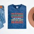 Christmas Lights Nostalgia – Holiday Memory Christmas Spirit Premium Tri-Blend Mineral Wash Tshirts Mineral Navy
