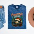 Christmas Movies Chill Retro VHS Holiday Nostalgia Mineral Wash Tshirts Mineral Navy