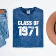 Class Of 1971 High School College Graduation Reunion T-Shirt Mineral Wash Tshirts Mineral Navy