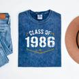 Class Of 1986 School Reunion Graduation Vintage Style Mineral Wash Tshirts Mineral Navy
