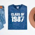 Class Of 1987 High School College Graduation Reunion Mineral Wash Tshirts Mineral Navy
