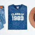 Class Of 1989 89 School Tee Shirt Graduation Class Party Mineral Wash Tshirts Mineral Navy