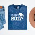 Class Of 2017 Cute Graduation T-Shirt Mineral Wash Tshirts Mineral Navy