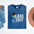 Class Of 2017 Senior Graduation Mineral Wash Tshirts Mineral Navy