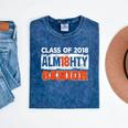 Class Of 2018 Alm18hty Senior 2018 Graduation T-Shirt Mineral Wash Tshirts Mineral Navy