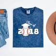 Class Of 2018 Baseball Senior Graduation Shirt Grad Mineral Wash Tshirts Mineral Navy
