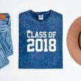 Class Of 2018 Graduation Senior High School College Mineral Wash Tshirts Mineral Navy