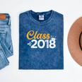 Class Of 2018 Graduation T Shirt Senior Boys Girls Men Women Mineral Wash Tshirts Mineral Navy