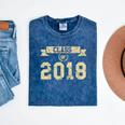 Class Of 2018 T-Shirt For 2018 Graduation Seniors Mineral Wash Tshirts Mineral Navy