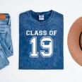 Class Of 2019 School Graduation Graphic Mineral Wash Tshirts Mineral Navy