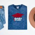 Class Of 2021 Burgundy Regalia Graduation Mineral Wash Tshirts Mineral Navy