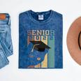Class Of 2022 Graduation Cat Seniors Grad Mineral Wash Tshirts Mineral Navy