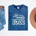 Class Of 2022 High School Senior College Senior Graduation Mineral Wash Tshirts Mineral Navy