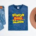Class Of 2022 Senior 2000s Animated Movie Style Graduation Mineral Wash Tshirts Mineral Navy