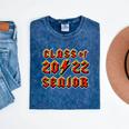 Class 2022 Senior 80s 90s Rock Retro Vintage Graduation Mineral Wash Tshirts Mineral Navy