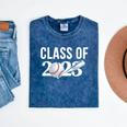 Class 2023 Graduation Senior Baseball Player Mineral Wash Tshirts Mineral Navy