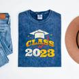 Class Of 2023 School Graduation Vintage Retro Class Of 2023 Mineral Wash Tshirts Mineral Navy