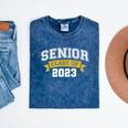 Class Of 2023 Senior 2023 Graduation Senior Boys Girls Mineral Wash Tshirts Mineral Navy