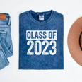 Class Of 2023 Shirt Senior 2023 Graduation Mineral Wash Tshirts Mineral Navy