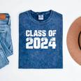 Class Of 2024 High School College Graduation Reunion T-Shirt Mineral Wash Tshirts Mineral Navy