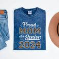 Class Of 2024 Proud Mom Of Senior Class 24 Graduation Mineral Wash Tshirts Mineral Navy