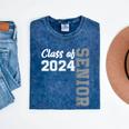 Class Of 2024 Senior 24 Shirt High School Graduation Party Mineral Wash Tshirts Mineral Navy