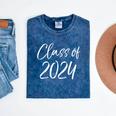 Class Of 2024 Shirt First Day Of Seventh Grade Graduation Mineral Wash Tshirts Mineral Navy