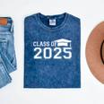 Class Of 2025 First Day Of School Kindergarten Graduation Mineral Wash Tshirts Mineral Navy