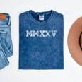 Class Of 2025 MMXXV Graduation Spirit Vintage Senior 2025 Mineral Wash Tshirts Mineral Navy