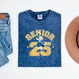 Class Of 2025 Senior 2025 Graduation Senior Boys Girls Mineral Wash Tshirts Mineral Navy