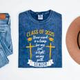 Class Of 2025 Senior Graduation Cross Quote Faith In God Mineral Wash Tshirts Mineral Navy