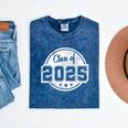 Class Of 2025 Senior School Graduation College Mineral Wash Tshirts Mineral Navy