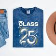 Class Of 2025 Shirt Graduation Senior High School College Mineral Wash Tshirts Mineral Navy
